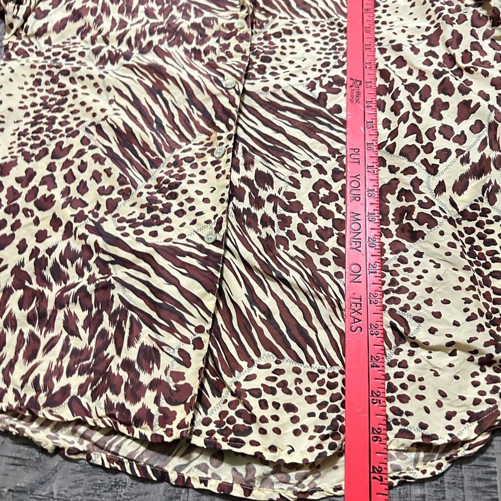 Wild Patterned Casual Button Down Shirt - image 8